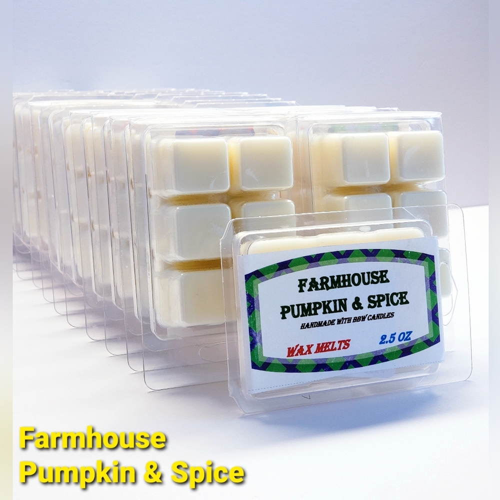 FARMHOUSE PUMPKIN & SPICE -Bath & Body Works Candle Wax Melts- $8 per pack